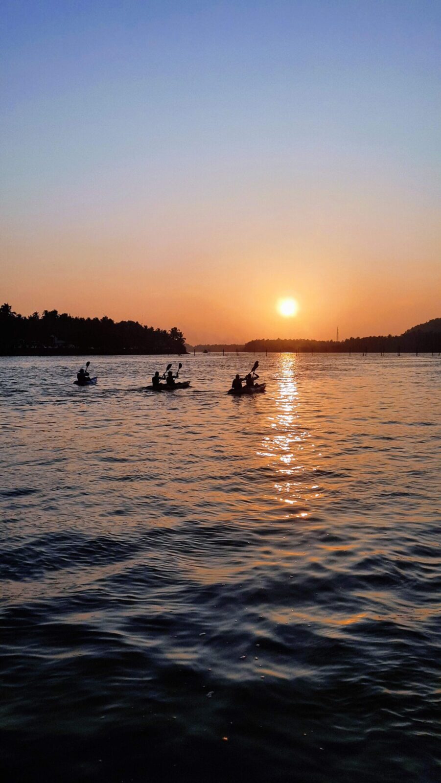 sunrise kayaking in Goa